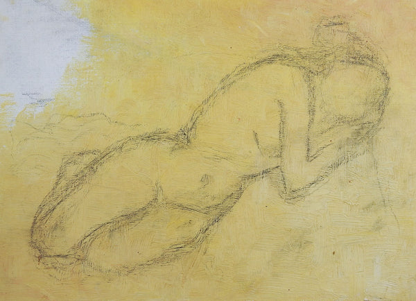 Nude Sketch on Canvas