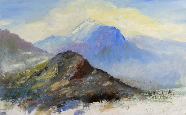 Rugged Mountain Landscape Painting