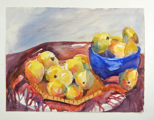 Lemons Still Life Watercolor Painting