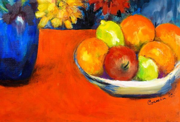Bright Impressionist Still Life Painting