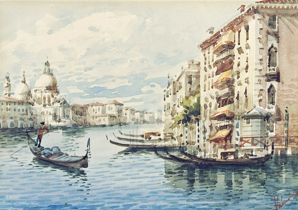 Grand Canal Venice Italy Watercolor Painting