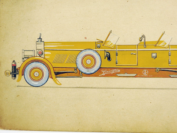 1920 Lexington Motors Concept Art Painting
