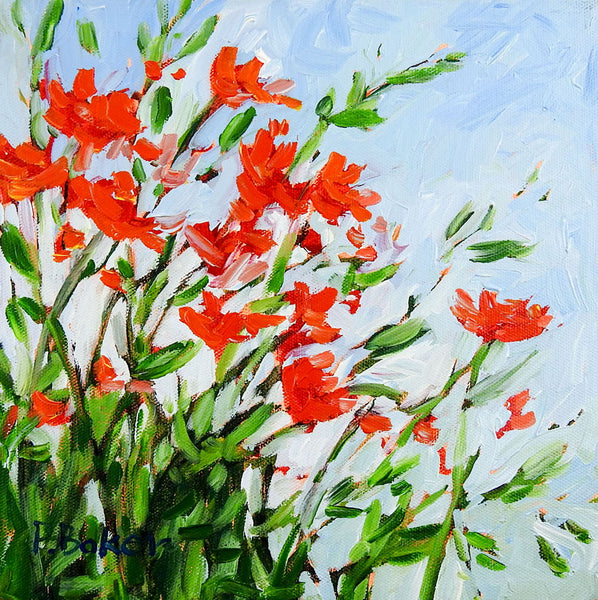 Wildflowers Impressionist Painting by Patty Baker