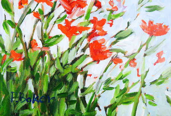 Wildflowers Impressionist Painting by Patty Baker