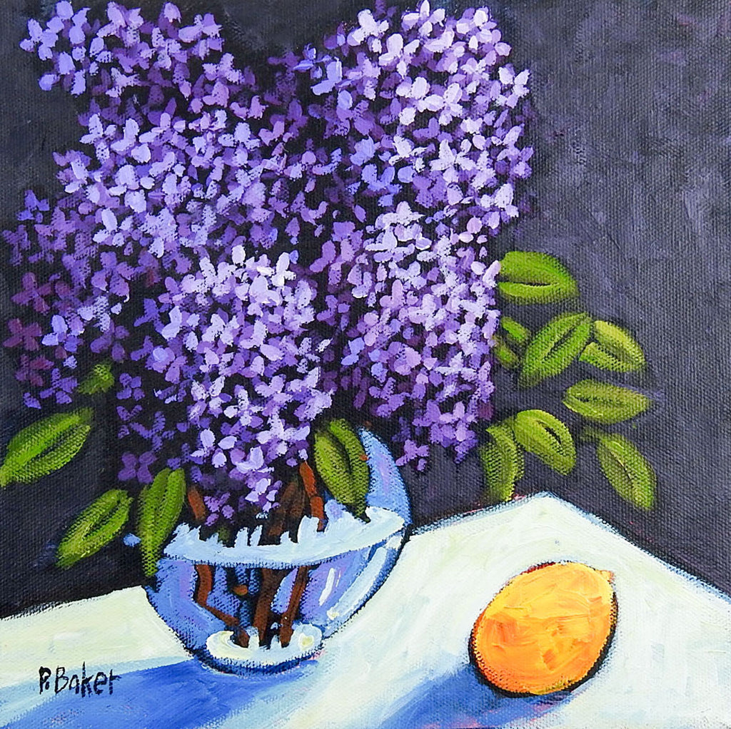 Lilacs Still Life Painting - ReStyleGraphic