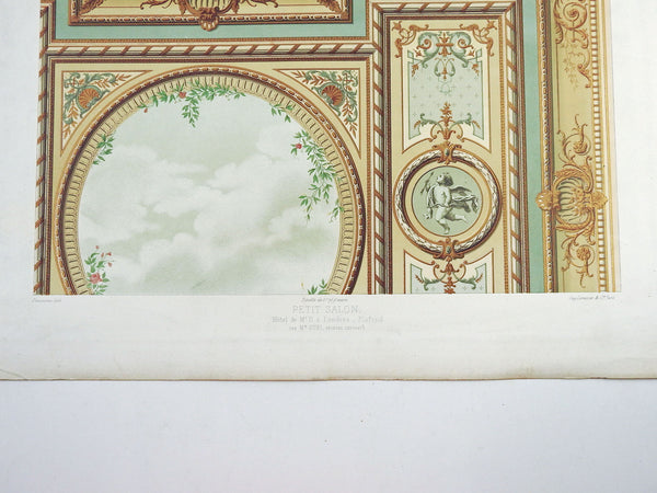 French Architectural Ornament Lithograph