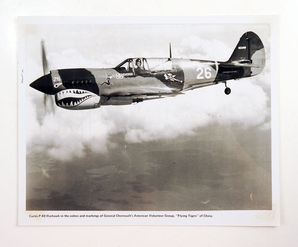 Aerial Photograph Restored P-40 Warhawk
