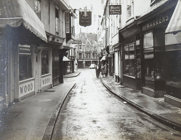 1950's Canterbury, Kent England Street Scene Sun Hotel Photograph