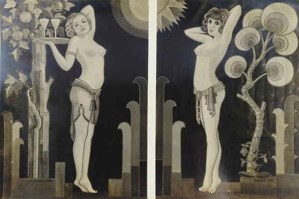 Photograph Of Art Deco Mural