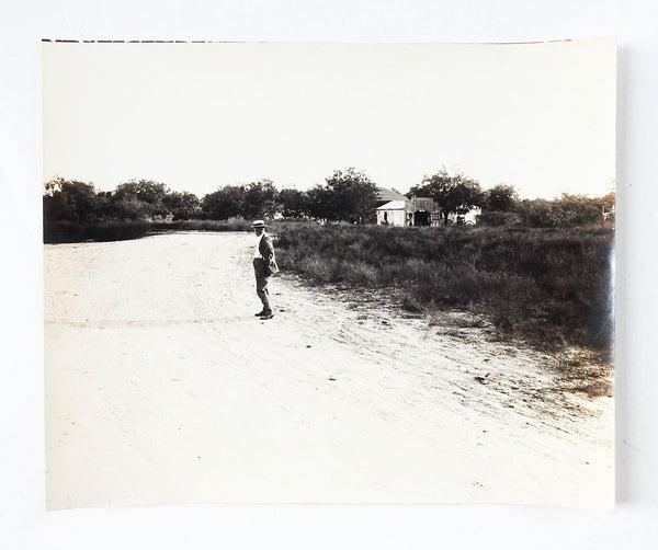 1919 Photograph Solitary Man By C. O. Lee San Antonio Texas
