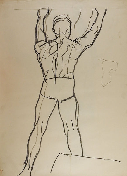 1950's Line Drawing Male Figure