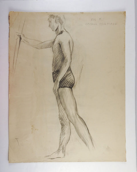 1950's Studio Drawing Male Figure