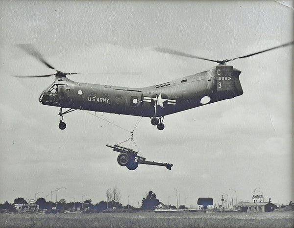 Piasecki H-21C Helicopter US Army Vietnam Era Photograph