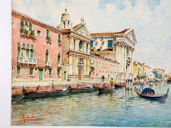 Venice Watercolor Painting by Rafael Senet