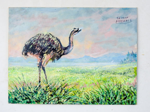 South American Rheas Painting By Simon Michael