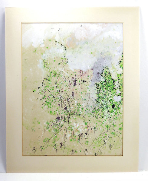 Fantasy Forest Watercolor Painting