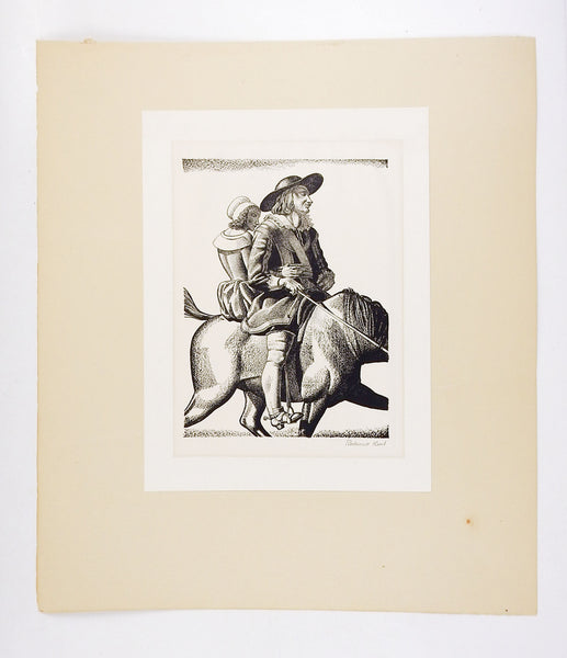 Rockwell Kent Taming of The Shrew Lithograph