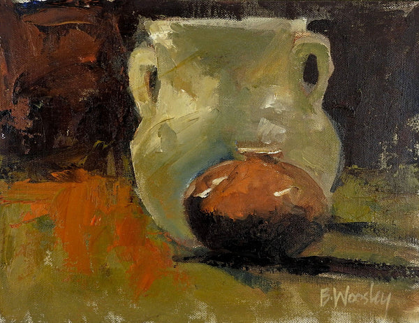 Still Life of Pottery Painting by Brigitte Woosley