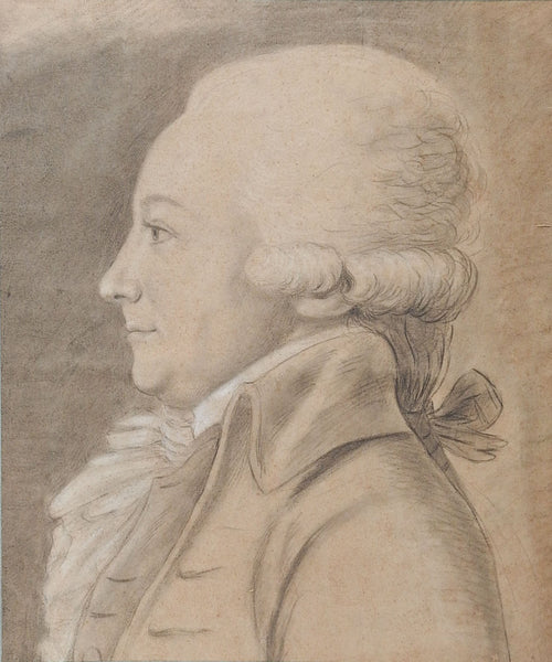 Antique Portrait Drawing of Fredrich Ochs
