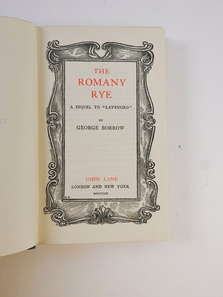 Romany Rye Antique Book by George Borrow