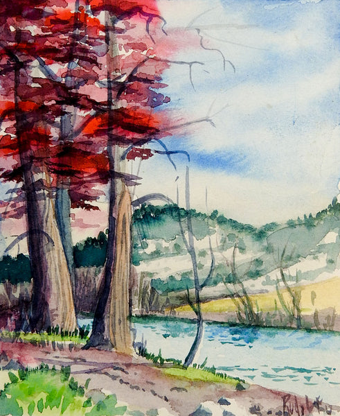 Mini Watercolor Landscape Painting