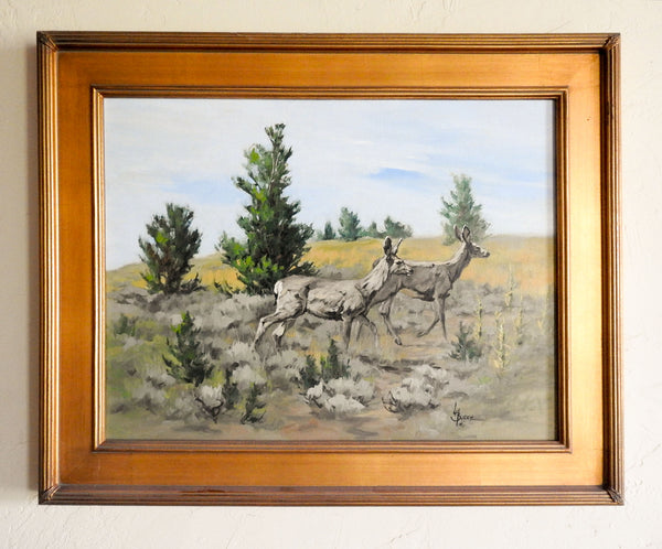 Mule Deer Painting By Linda Budge