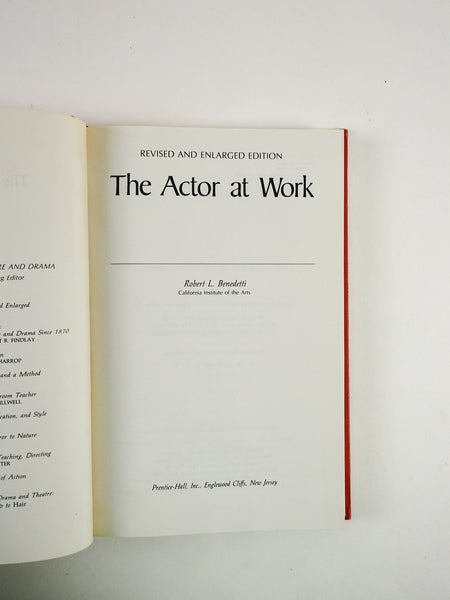 The Actor at Work Book