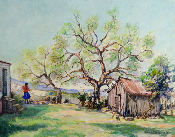 Laundry Day By Viola Denman Painting
