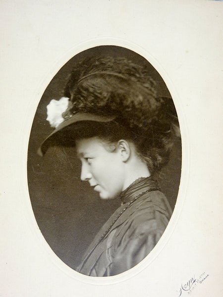 1880's Portrait of Young Woman by Herman Heyn