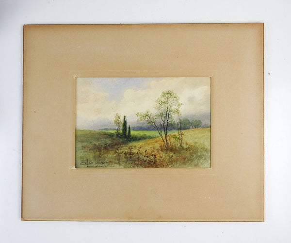 Edwin Lamasure Landscape Watercolor Painting