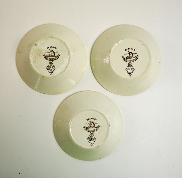 Wedgwood Beatrice Antique Transferware Bowls - Set of 3