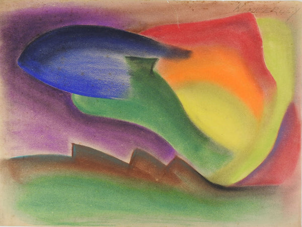 Abstract Pastel Painting