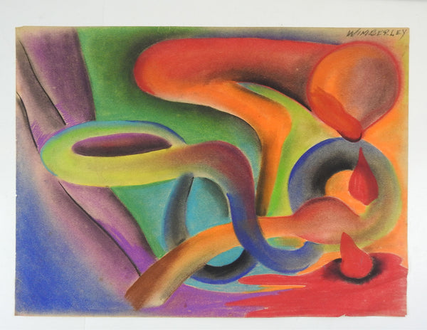 Colorful Abstract Pastel Painting