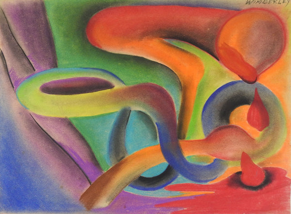 Colorful Abstract Pastel Painting