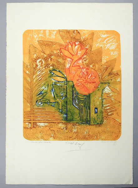 Into The Sun Abstract Etching By Anita Klebanoff