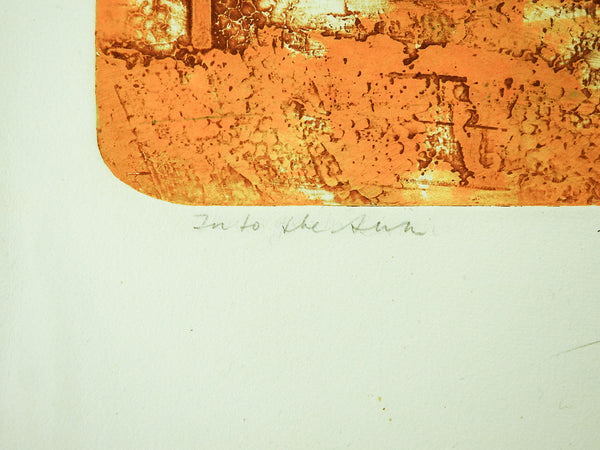 Into The Sun Abstract Etching By Anita Klebanoff