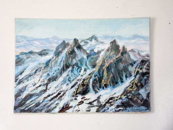 Cascade Mountains Landscape Painting By Simon Michael