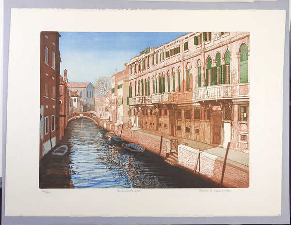 Venice Italy Etching