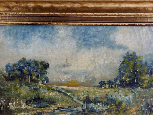 Landscape In Blue Painiting
