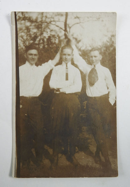 And Its A Tie RPPC Photograph