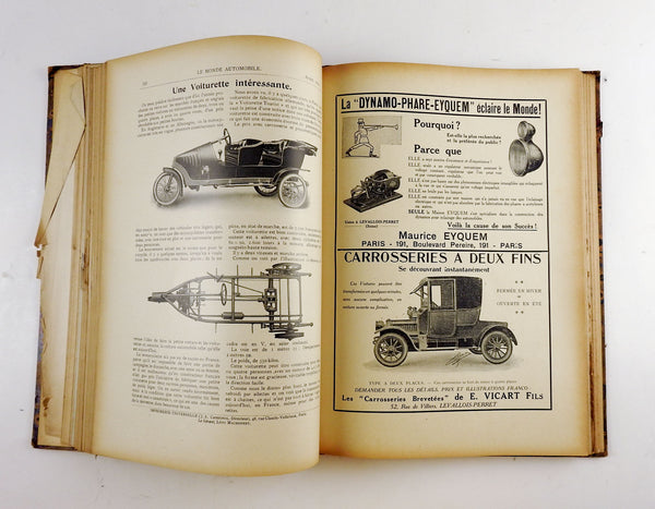 1911 French Le Monde Automobile Book