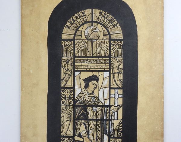 Thomas More Stained Glass Drawing