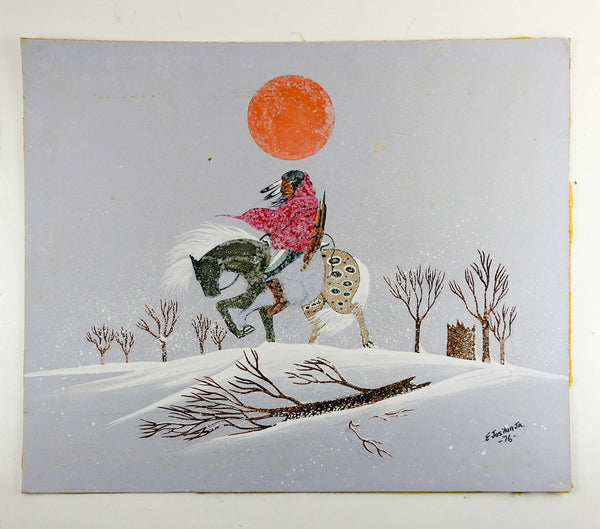 Winter Trail Painting By Edmond Joshua