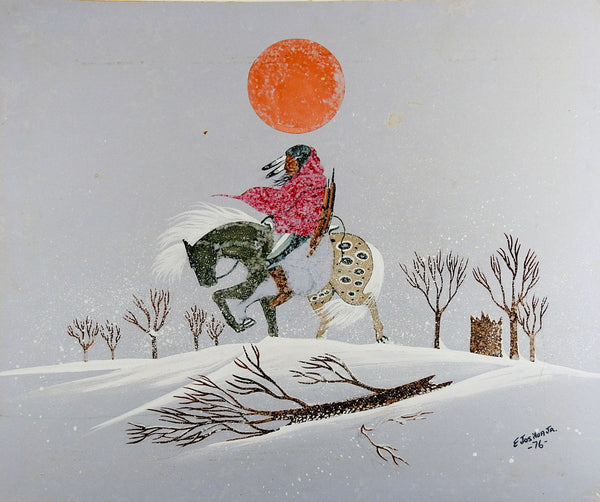 Winter Trail Painting By Edmond Joshua