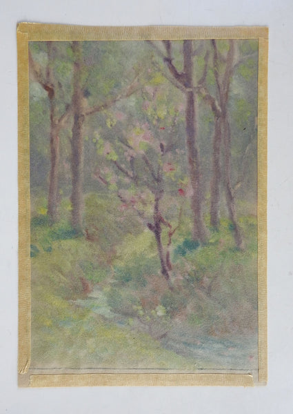 Vintage 1924 Dawson Dawson-Watson Forest Stream Painting