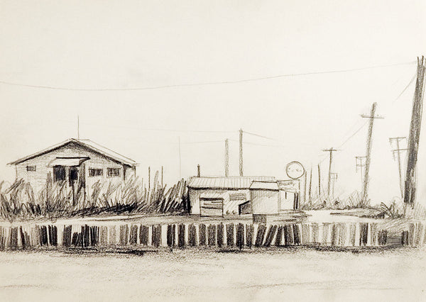 Abandoned Marina Drawing