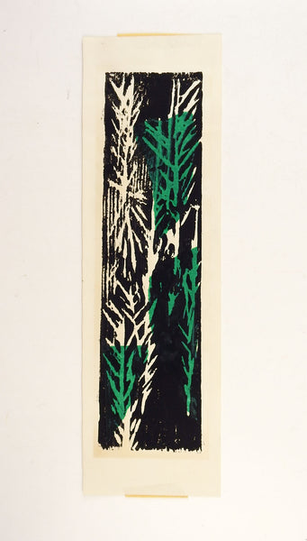 Abstract Botanical Block Print