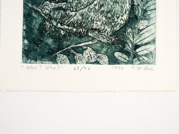 Owls Etching