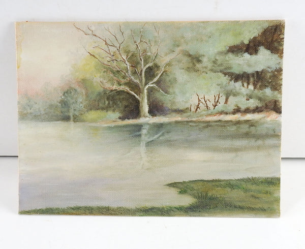 Small Lakeside Landscape Painting
