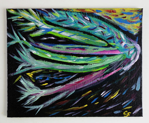 Abstract Comet Painting